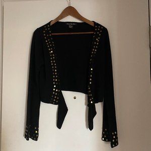 Central Park West Cashmere and Silk Bolero Cardigan